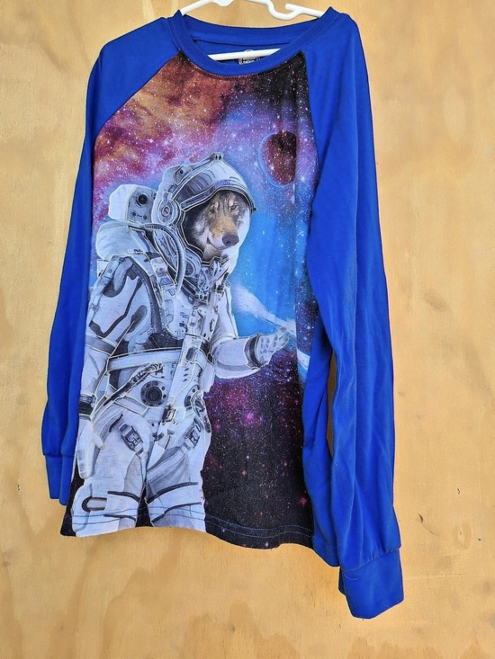 Wonder Nation Boys Large Space Pajama Set